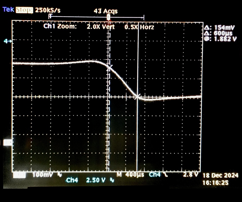 10 million X time-stretched TDR showing 60-ps edges